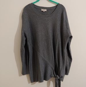 Asymmetrical tunic sweater